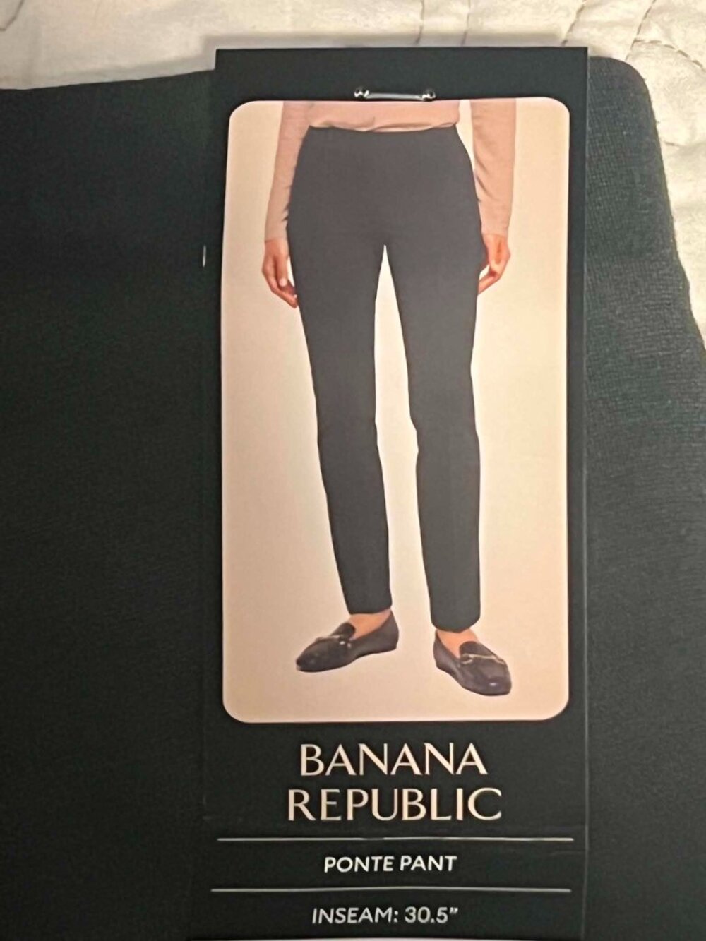 Banana Republic Ponte Pant Stretch Knit Flattering Fit Size L - Picture 3 of 7